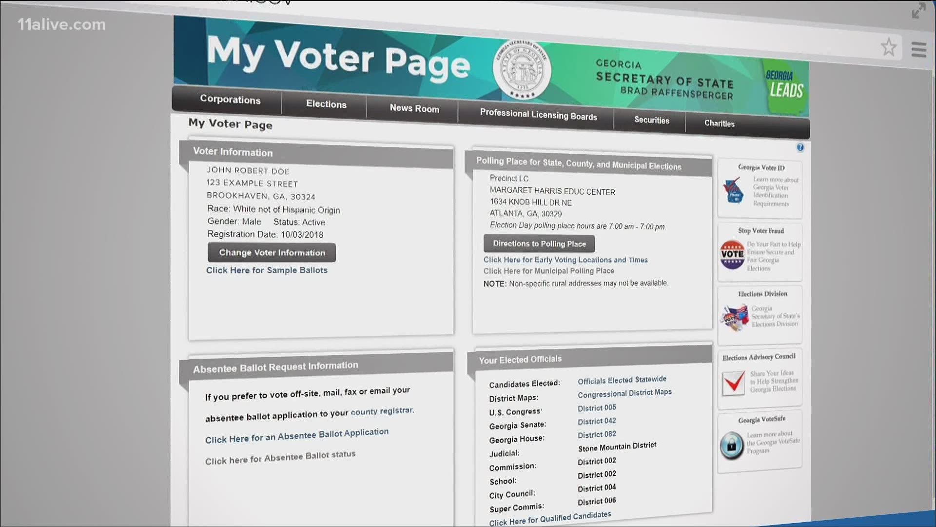 Georgia How Do You Know If You Are Registered To Vote Wfaa Com