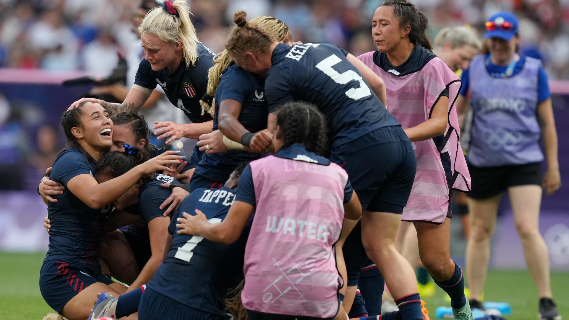 The US Women's Rugby team clinched the bronze medal after a last-minute victory.