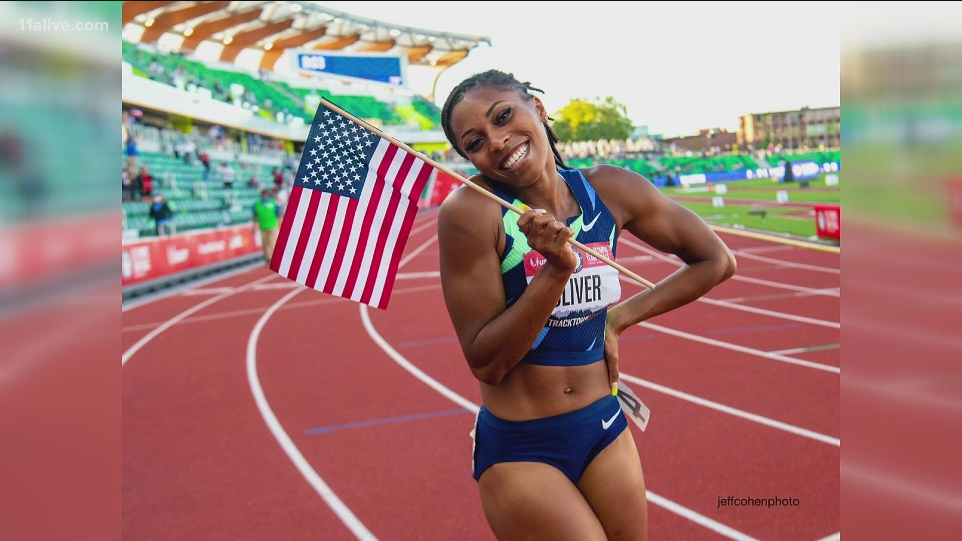 Team USA's Javianne Oliver and the 4x100 relay team raced Wednesday night for a chance at a spot in the final.