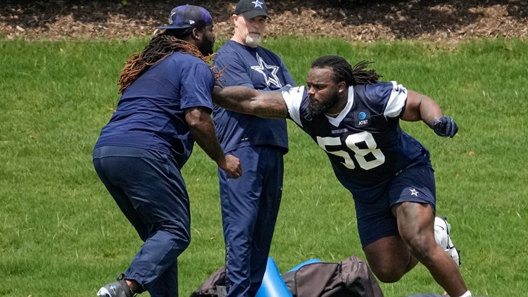 Dallas Cowboys defensive tackle Mazi Smith (58) is seen during an NFL  football game against the Jacksonville Jaguars, Saturday, Aug. 12, 2023, in  Arlington, Texas. Jacksonville won 28-23. (AP Photo/Brandon Wade Stock  Photo - Alamy